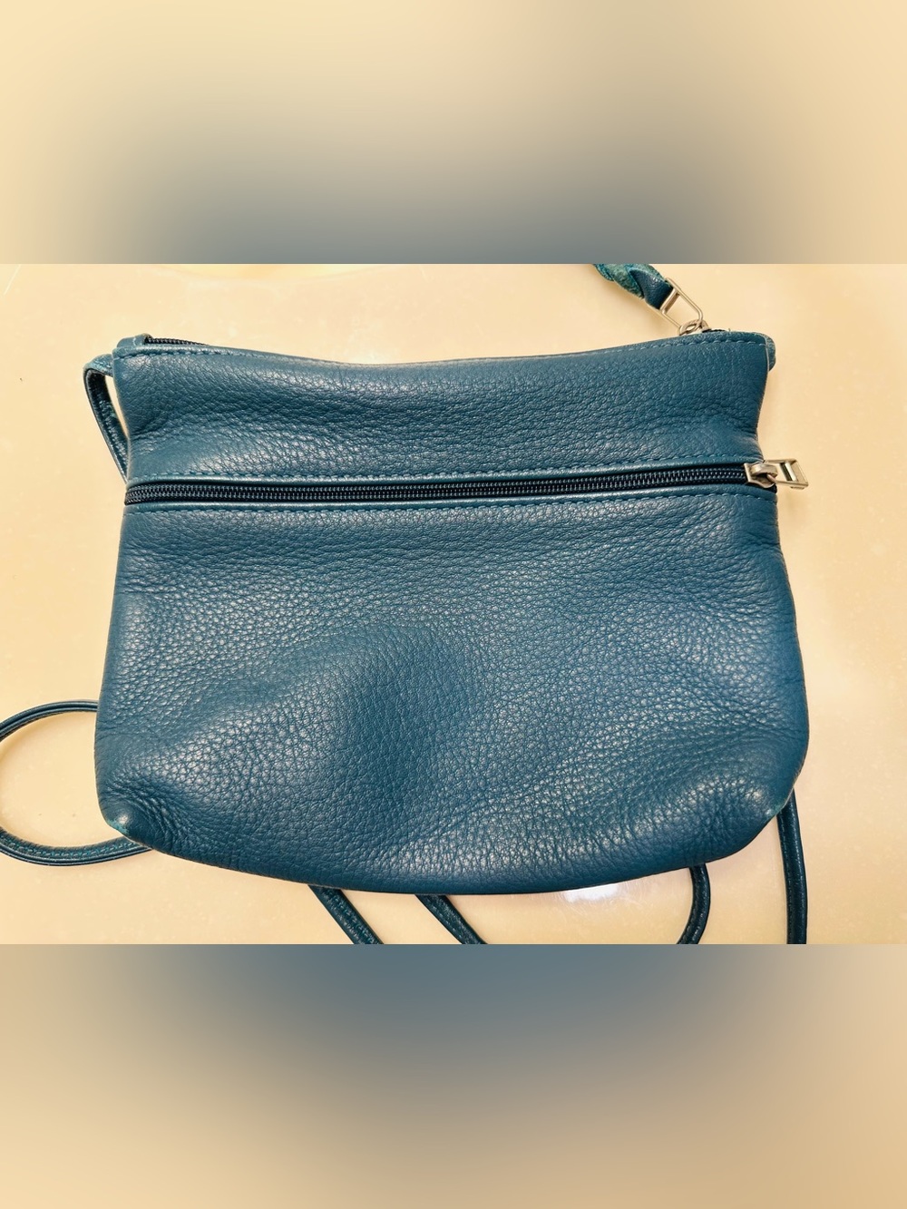Teal Leather Purse